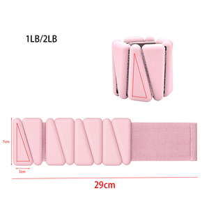 Pesos de Pulso e Tornozelo Ajustáveis de Aço e Silicone Coloridos de Alta Qualidade e Durabilidade para Exercícios e Fitness - Product Image 3
