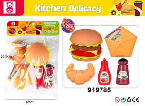 Jouets en plastique pour hamburgers, modèle <span class=keywords><strong>de</strong></span> restauration rapide, ensemble <span class=keywords><strong>de</strong></span> cuisine, <span class=keywords><strong>jeux</strong></span> pour enfants - Product Image 3