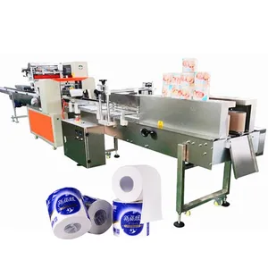 Small and Cheap Toilet Tissue Roll Wrapping Machine for Paper Wrapper