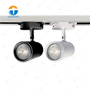 Diseño moderno <span class=keywords><strong>MR16</strong></span> LED Track Light Fixture Aluminio 2/3/4-Wire Rails Montado en superficie Ajustable GU10 Focus Light Housing COB - Product Image 1
