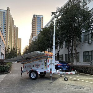 Torre de luz de mástil hidráulico móvil de energía solar para construcción minera - Product Image 2