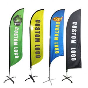 Beach Flag Stand Polyester Feather Flying Beach Flag Durable Windproof Beach Flag - Product Image 1