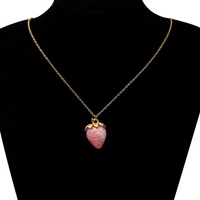 Pendentifs en émail doré en forme de fruits, cerise, fraise, breloques, collier en acier inoxydable, accessoires de fabrication de bijoux