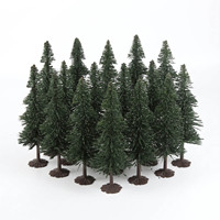 Arbres miniatures pour maquettes de trains, modèle S10115, échelle HO, échelle OO, 11,5 cm, arbres en pin avec racines, lot de 20
