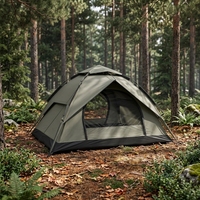Tente de camping familiale d'extérieur pour 4-5 personnes, imperméable, amovible, portable, tente instantanée à montage rapide, tente de camping à double couche