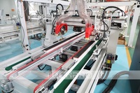 Máquina CNC para fabricación de gabinetes y puertas de madera, con sierra de cuatro lados y router CNC, en venta.