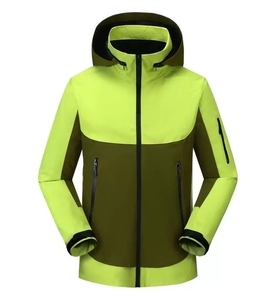 Logotipo personalizado Men's Clothing Jacket Gym Wear Workout Tops <span class=keywords><strong>Plus</strong></span> Size Stand Coller ao ar livre jaqueta esportiva - Product Image 6