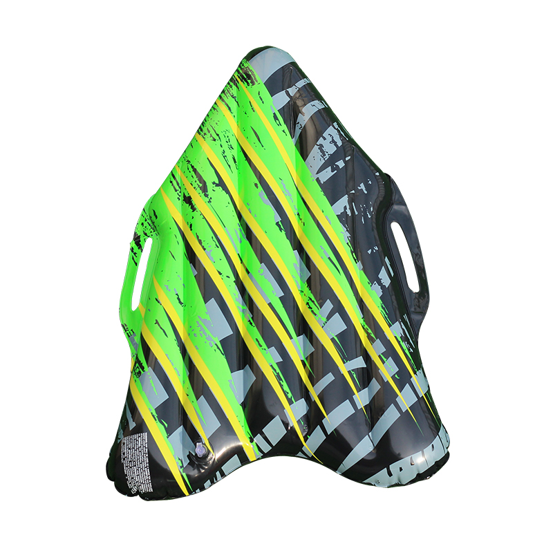 Надувные сани, 1 человек, Снежная труба с 2 ручками для детей, Зимние виды спорта, уличные Санки для взрослых 90*57 см