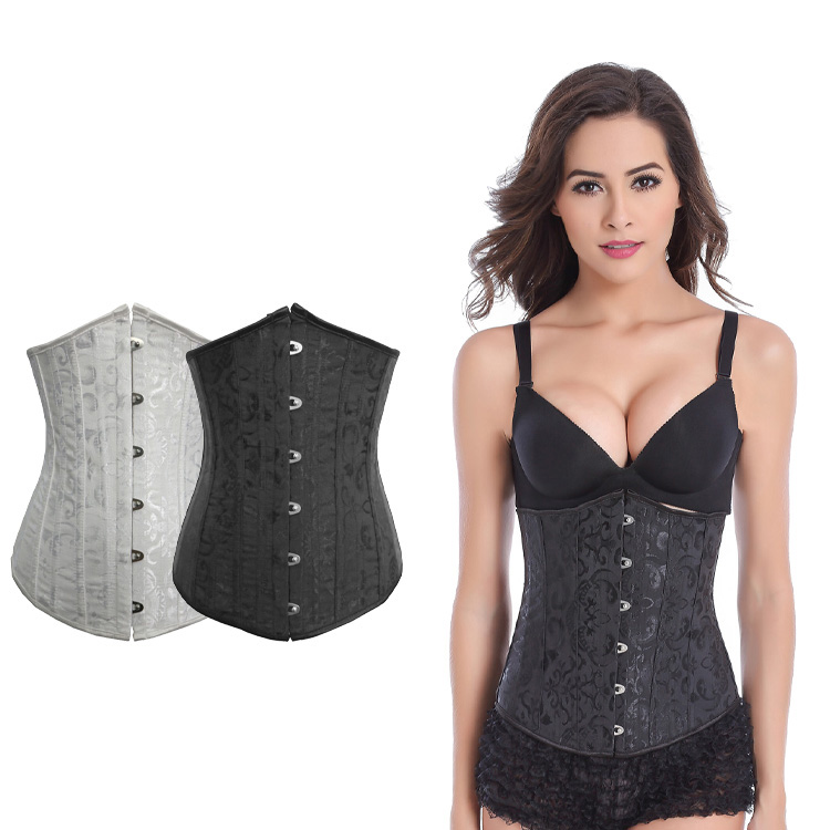 Hi-GERMANWEARS Hourglass Figure Delight: Vrouwen Heavy Duty Double Steel Boned PVC Onderborst Korset voor Taille Training & Shaping, zwart, 3XS