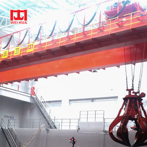 <strong>Double</strong> <strong>Girder</strong> EOT <strong>Crane</strong> with <strong>Grab</strong> <strong>Bucket</strong> for Power Plant Cement Factory Port - Product Image 6