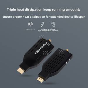 เครื่องส่งสัญญาณวิดีโอไร้สาย อุปกรณ์มิเรอร์หน้าจอ เครื่องส่งสัญญาณแล็ปท็อป เครื่องเลือกเพลง KTV เครื่องรับสัญญาณ HD 4K แบบหน้าจอเดียวกัน ยี่ห้ออื่นๆ - Product Image 4