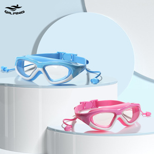 बच्चों के तैराकी चश्में जलरोधक और एंटी-फॉग बड़े फ्रेम डाइविंग चश्में हेडसेट एचडी तैराकी चश्मा - Product Image 5