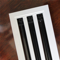 Diffuseur linéaire en aluminium pour climatiseur, grille de ventilation à fentes pour plafond, avec plénum, design moderne mural pour appartement