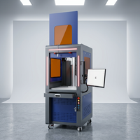 Machine de marquage laser à fibre 3D de type portique 500*500 pour marquage sur aluminium oxydé, puissance 20-60W, compatible DXF/AI/DWG/DST
