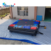 Oferta Especial: Colchoneta Inflable de Espuma para Gimnasia, Foso de Aterrizaje de Alta Resistencia, Colchoneta Inflable para Parque de Trampolines