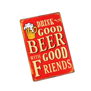 Bán Buôn Vui Thanh Dấu Hiệu Cho Nhà Thanh Trang Trí Nội Thất Kim Loại Tin Dấu Hiệu Cổ Điển Người Đàn Ông Hang Động Kim Loại Dấu Hiệu Cổ Điển Trang Trí Mảng Bám 20*30Cm - Product Image 2