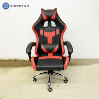 Chaise de bureau ergonomique de direction et de gaming en cuir PU, inclinable, convertible, pivotante à 360°, pour le marché de gros