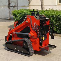 Mini-Kompaktlader mit Radantrieb, Benzinmotor, CE EPA Euro 5, für Schneeräumung, Landschaftsbau und Gartenarbeit, mit Anbaugeräten