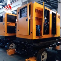 Generador de energía de 80kW para remolque móvil, con enchufe de aviación alimentado por motor DCEC, 6BT5.9-G2