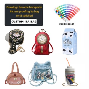 Sac à bandoulière transparent personnalisé De <span class=keywords><strong>Bang</strong></span>, fabricant de sacs ITA, sac à dos pour présentoir de badges Lolita, prise en charge OEM ODM - Product Image 4