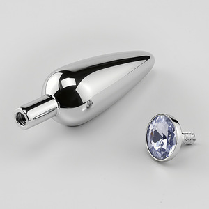 Imbracatura Bondage regolabile con spina anale in metallo e decorazione di perle Fetish <span class=keywords><strong>BDSM</strong></span> mutandine con cinturino - Product Image 4