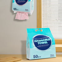 50 serviettes de nettoyage en microfibre suspendues – réutilisables, lavables, sans peluches, forte absorption, lingettes multi-usages pour la maison et la cuisine