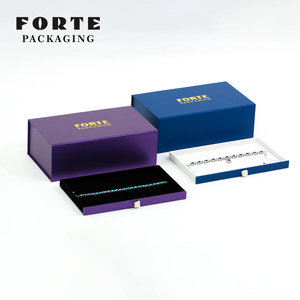 Forte 2025 thâm quyến nhà máy tùy chỉnh sang trọng giả da giấy hộp đồ trang sức bông tai Hộp ngăn kéo hộp đồ trang sức - Product Image 6