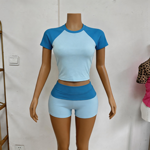 Pantalones Cortos de Verano 2026 con Diseño Elegante para <span class=keywords><strong>Mujer</strong></span>, Estilo Deportivo, Manga Raglán, Logotipo Personalizado, Tela Suave y Agradable al Tacto - Product Image 4