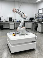 Châssis mobile AGV à navigation laser équipé d'un bras robotique collaboratif à six axes FR5, moteur PLC, charge utile de 5 kg, manipulateur mobile