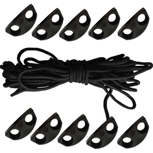 Corde de kayak avec clips à double trou de 6 mm, accessoire pour canoë et kayak, en nylon durable, pour les loisirs en plein air, les lacs et les rivières - Product Image 3
