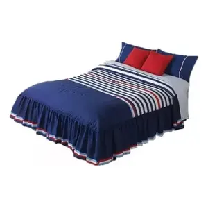 Couette simple Paolo en coton rayé classique toutes saisons pour la maison, taille individuelle - Product Image 1