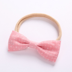 Diademas Elásticas con Nudo para Niñas, Lindas Diademas con Estrellas y Lunares, Accesorios para el Cabello <span class=keywords><strong>de</strong></span> Algodón y Lino, Anillos para el Cabello, Diademas para Niñas - Product Image 2