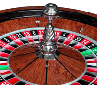 Roues de roulette de couleur rouge de casino de luxe de 32 pouces avec du bois massif de haute qualité pour le casino professionnel avec la boule de roulette gratuitement