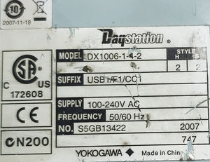 Plc Dx1006-1-4-2 Daqstation Usb1/<strong>f1</strong>/co1 Chart Recorder Paperless Dx1006142 for Warranty Product - Product Image 2