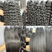 DiLuxe Bundles de Cheveux Bruts Birmans Épais et Soignés, 8 à 30 pouces # Cheveux humains 1B lisses comme des baguettes, sans produits chimiques