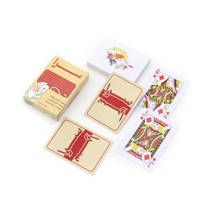 Biểu Tượng Tùy Chỉnh Thiết Kế Tuck Hộp Singe Sàn 54 <span class=keywords><strong>32</strong></span> Thẻ 100% PVC Nhựa Không Thấm Nước Poker Baloot Thẻ Nhựa - Product Image 2