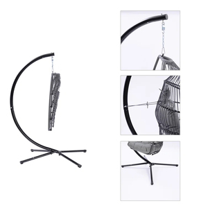 Sedia a dondolo moderna in acciaio inossidabile fatta a mano con supporto pieghevole, set da giardino per interni ed esterni <span class=keywords><strong>Danda</strong></span> - Product Image 5