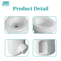 JDA Wholesale RV Portable Toilet with Gravity Flush for Motorhome Caravan Campers and Trailers