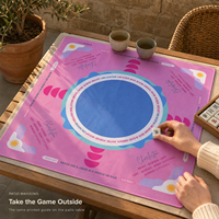 Tapis de jeu de mahjong moderne - Tapis en caoutchouc antidérapant et insonorisant