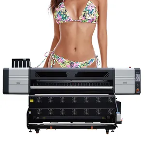 1.9M 6ft I3200 Printhead Pencetak Sublimasi Pewarna Digital untuk Gaun Wanita Mesin Cetak Transfer Panas Kain