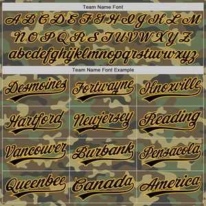 Maillot de softball personnalisé, chemise de baseball à 2 boutons, uniforme d'équipe brodé, t-shirt unisexe, anti-humidité, imprimé camouflage - Product Image 6