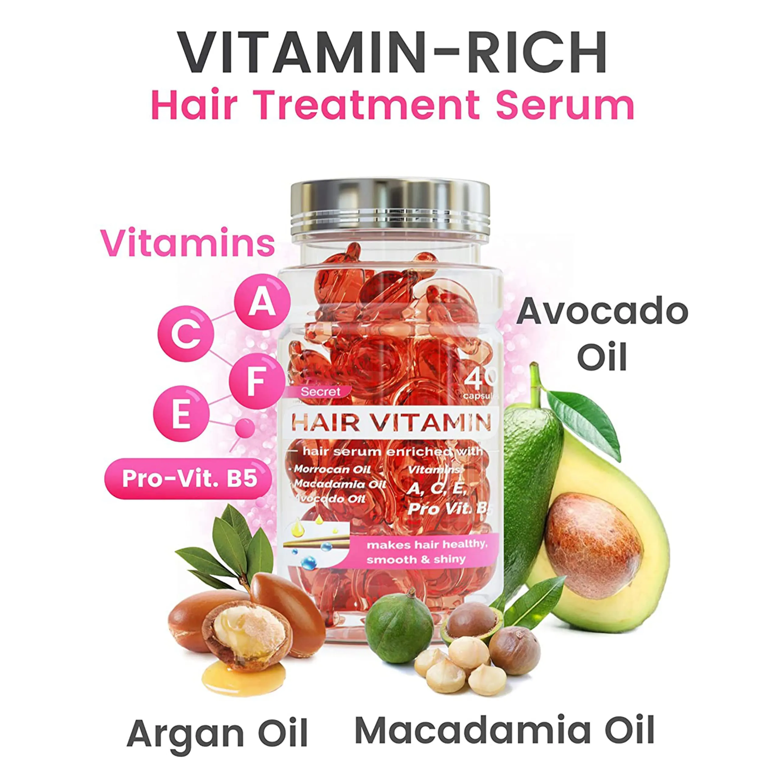 New Arrival Hair Growth Capsule For Regrowth Private Label Vitamin Organic Hair Regrowth Serum Natural Vegan Hair Restoration