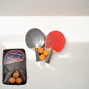 <span class=keywords><strong>Raquette</strong></span> de tennis de table professionnelle pour débutants à mains croisées pour étudiants Double face en caoutchouc inversé Deux raquettes et un ensemble de balles - Product Image 2