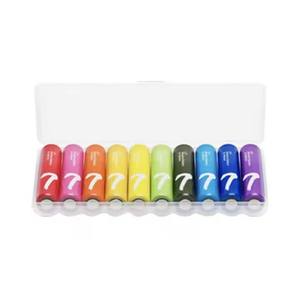 Hot Sale for Xiao Mi <b>Rainbow</b> 7-Cell Disposable Battery 3.7V Pack of 10 for Cameras Gaming Thermometers Including <b>Storage</b> <b>Box</b> - Product Image 1