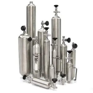 BPY-G LPG Sampling Cylinder ASTM D1265 ISO 4257 Stainless Steel Swagelok Dopak Sampling Cylinder Gas Piston Sampler For Oil