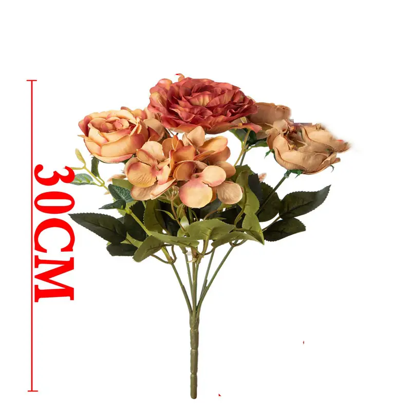 Simulatie Bloem Segment Staaf Rose Boeket 4 Bruiden Bedrijf Bloemen Trouwzaal Layout Woondecoratie 1 Pack