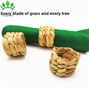Factory-direct Sale Hand-woven Modern Minimalist Style Napkin Rings <b>Clips</b> Hotel Use - Product Image 3