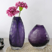 Vase en verre très vendu, vase en verre coloré nordique, vase à fleurs de luxe, décoration