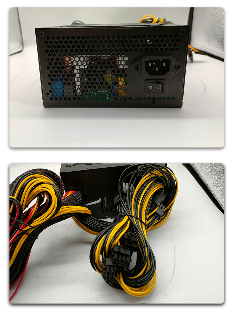 Hot Selling ATX 1600W 1800W 2000W 3600W 90PLUS Gold PSU PC Power Supply Support 6 GPU 8 GPU