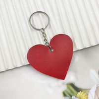 PU lederen hart sleutelhanger sleutelhanger Valentijnsdag portemonnee charme sleutelhanger auto-accessoires voor handtas rugzak hanger decoratie